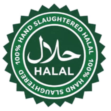 100% Hand Slaughtered Halal Certified